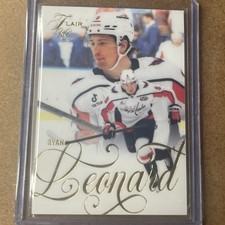 2025-26 Fleer Flair Hockey RYAN LEONARD Rookie (Washington Capitals)