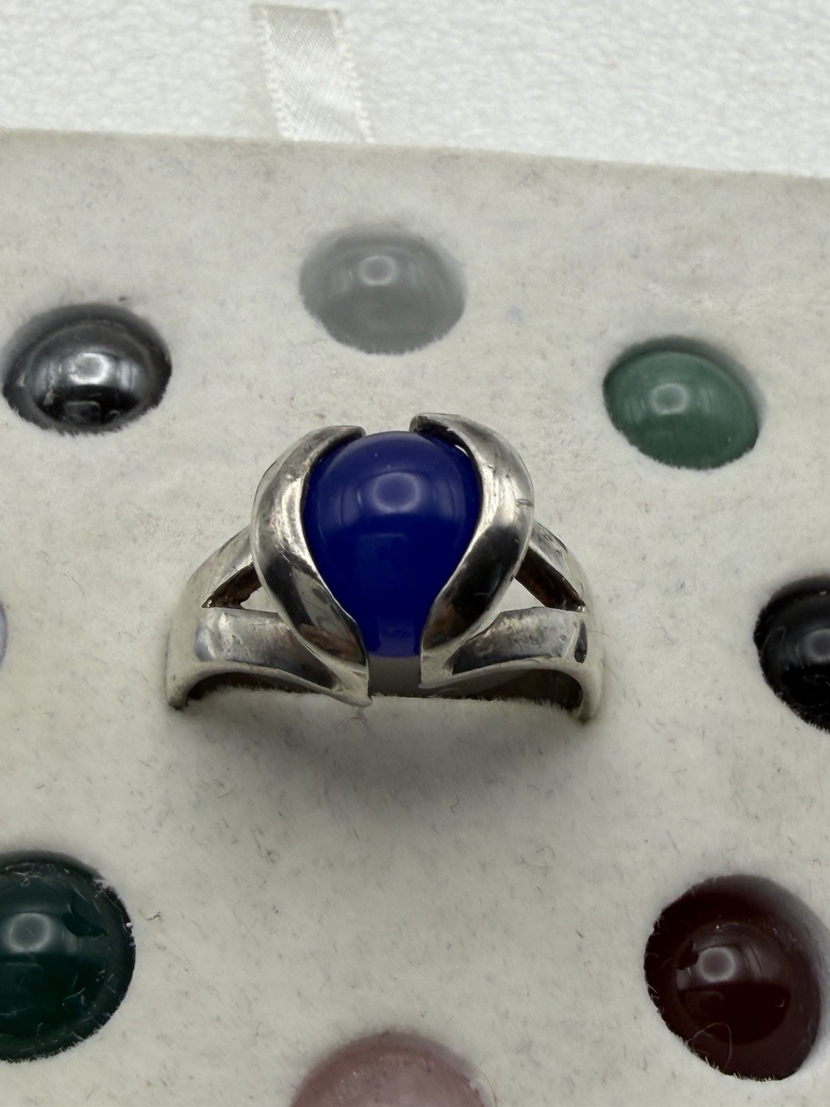 Interchangeable Sterling Silver Ring 9 Multicolor… - image 3