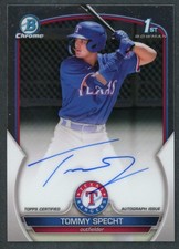 2023 Bowman - Tommy Specht - 1st Chrome Auto #CPA-TS Texas Rangers