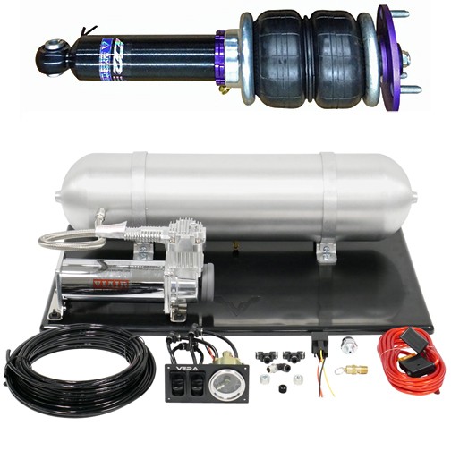 D2 Racing D-MS-01-ARB Air Struts w/Basic Manag. for 13+ Maserati Ghibli RWD