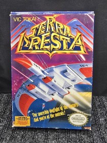 Terra Cresta (Nintendo NES, 1989) COMPLETE CIB Box Manual Inserts Authentic 