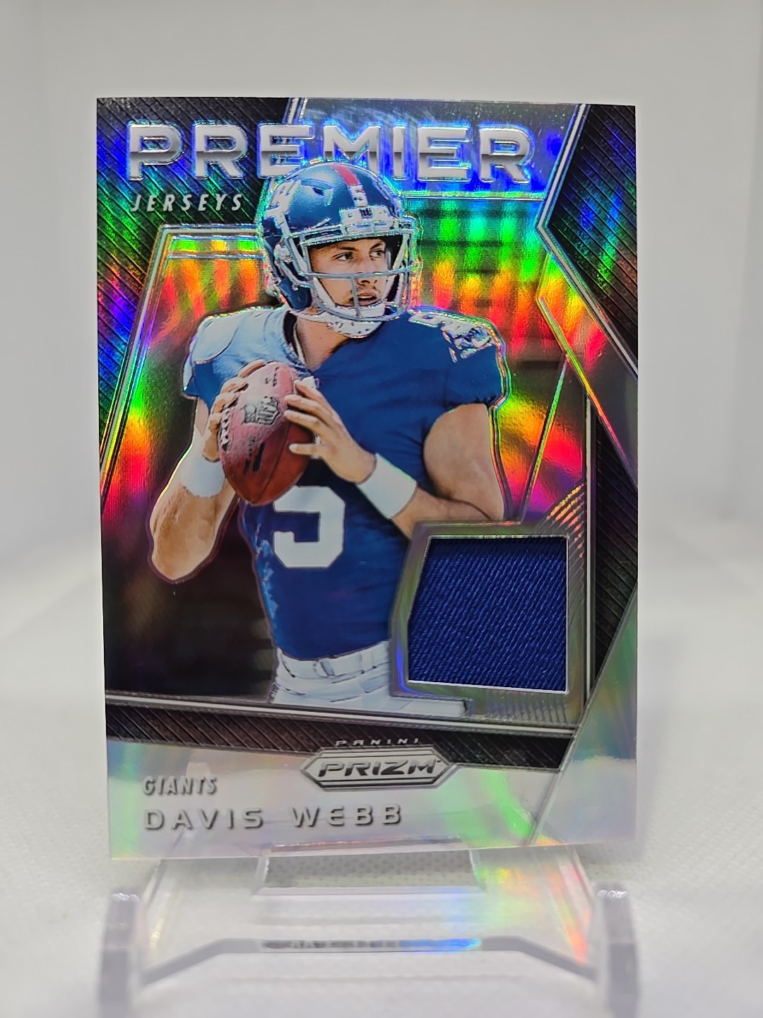 Davis Webb Panini Prizm Prizm Premier Jersey #31 Base