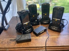 4 Motorola MC55A Handheld, Barcode Scanner, WiFi, 8 Batteries 4 Cradles Work 