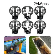 6 X Down Pipe Filter Leaf Debris Dirt Protecter Outdoor Drain Cover Gutter Block