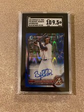 2022 Bowman Chrome Pros. Blue Raywave Brandol Mezquita  Auto RC /150 SGC 9.5/ 10