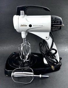 VTG Sunbeam Mixmaster 12 Speed Stand Mixer W/Beaters MCM 50’s-60’s Tested Works