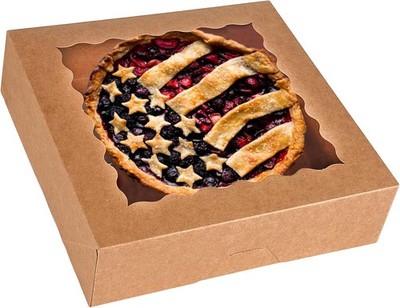 30-Pack Pie Boxes 10'' x 10'' x 2.5'', Bakery Boxes with Window, Auto-Popup Cook...