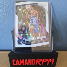 2025 Panini Prizm WNBA #69 Courtney Williams White Seismic; Minnesota Lynx