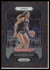2024 Panini Prizm Monopoly WNBA #19 Monique Billings Millionaire Club Prizms
