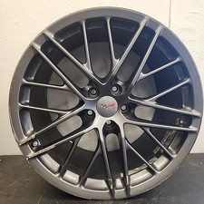 1 Used Gunmetal Grey Chevrolet Corvette C6 Zr1 Rear Wheel Rim 9597240 Oem 2 1 Used Gunmetal Grey Chevrolet Corvette C6 Zr1 Rear Wheel Rim 9597240 Oem 2
