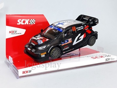 Scalextric SCX Slot Car Toyota Yaris WRC #69 Rally Sweden '24 Lights