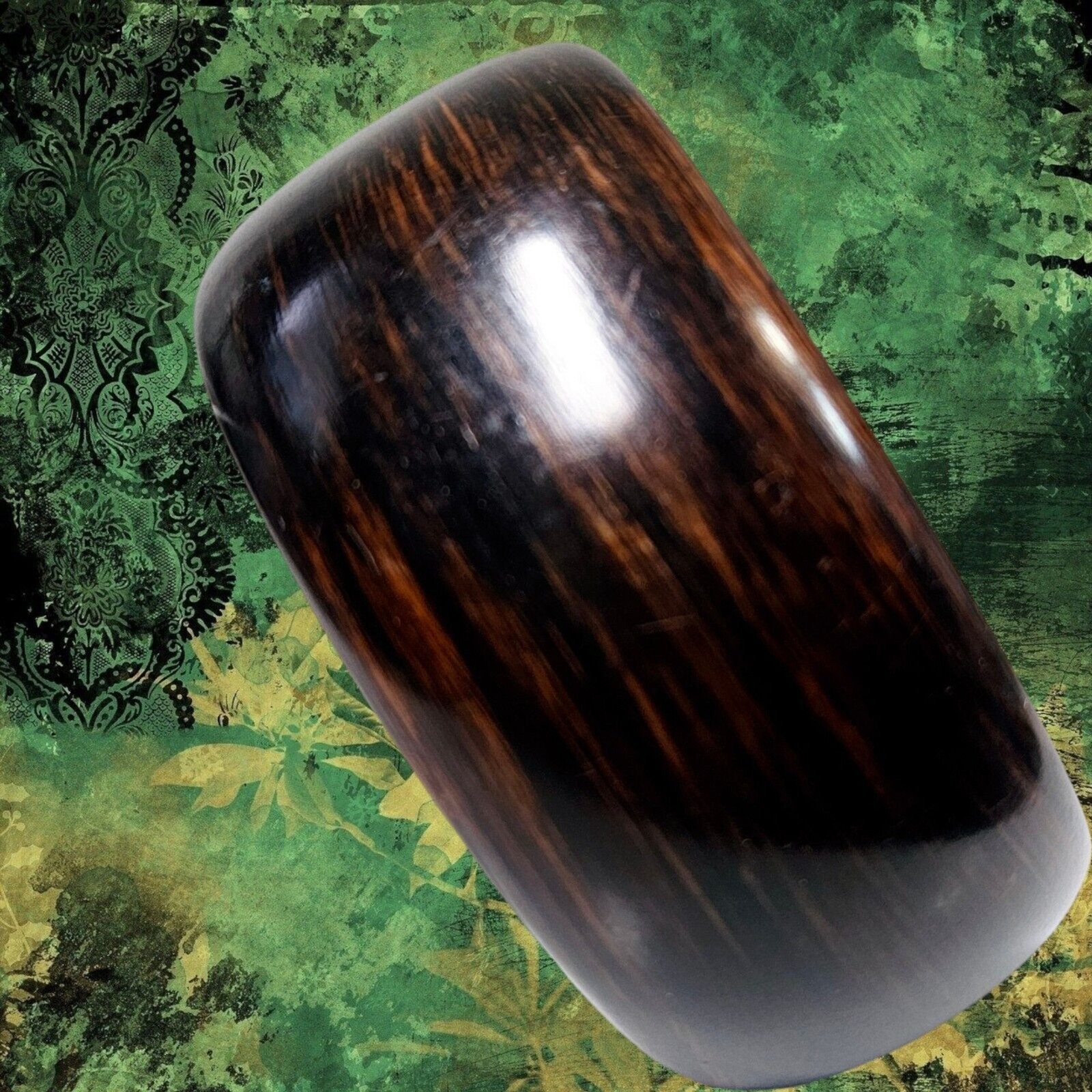 Rustic Radiance Hinged Cuff Bracelet Plastic Brow… - image 14