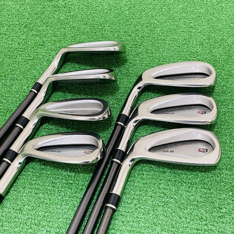 ◼️7pcs◼️ Lefty Wilson Staff Tab III Iron Set 7clubs 6-9,P,A,S Graphite Shaft R - Image 3 of 4