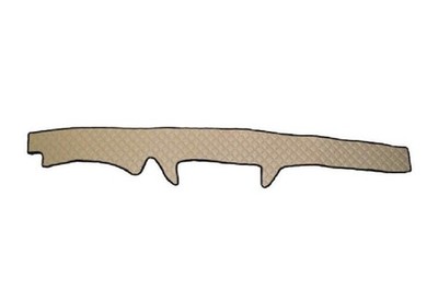 Beige Armaturenbrett Matten Eco Leder Bezüge für Iveco Stralis 430 2004-2008