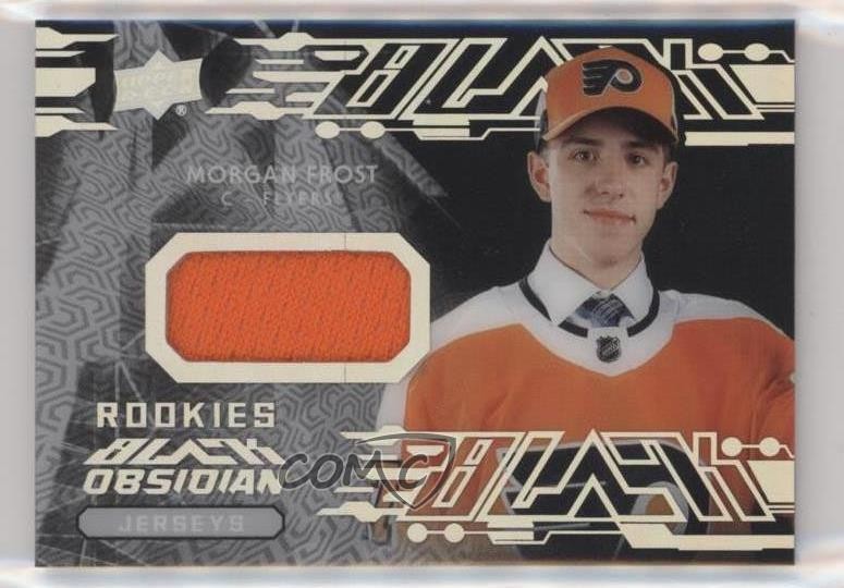 Morgan Frost #OJ-MF 2019-20 SPx Hockey UD Black Obsidian Jersey
