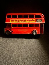 Tri-Ang Minic 60M Tinplate Double Decker Bus Putney 14 Excellent Condition