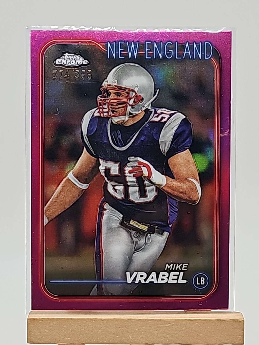 2024 Topps Chrome Mike Vrabel Fuschia Refractor #125 /399 New England Patriots