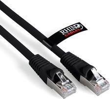 30m Cat6a RJ45 S/FTP High Speed Ethernet Network Cable 10Gpbs 500MHz - Black