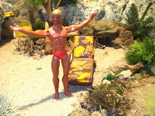 Big Jim Jeff 1971 Mattel INC US Foreign brevettato Hong Kong 7316 mani dritte