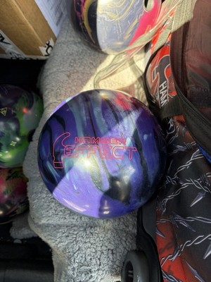 Hammer Effect Bowling Ball Purple Blue Black Drilled 15lbs | eBay