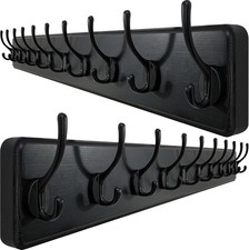 WEBI Coat Rack Wall Mounted,10 Hooks,98cm Long Coat Hooks Wall Mounted Rustic