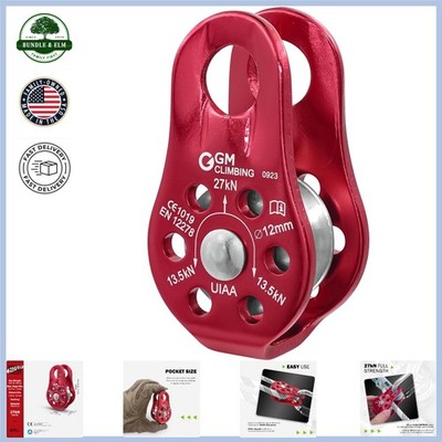 Fixed Micro Pulley 27kN  Certified for Climbing and Rigging Applications