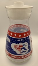 Vintage NASA Apollo Space Moon Missions Collectors Edition Glass Juice Carafe