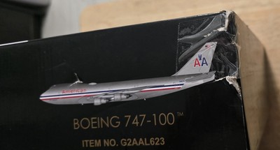 American Airlines Boeing 747-100 N9674 Gemini Jets G2AAL623 Scale 1:200 Damaged
