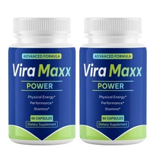 (2 Pack) Vira Maxx Power, ViraMaxx for Men to Enhancement Support Health Stamina