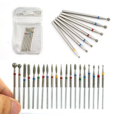 7 pcs Diamond Nail Drill Bits Milling Cutter Polisher MANICURE PEDICURE WOMEN