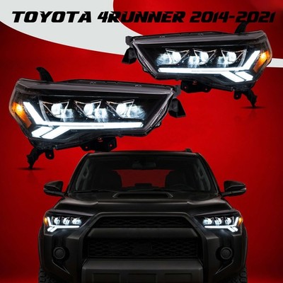 VLAND LED Projector Headlights For 2014-2024 Toyota 4Runner w/Startup Animation