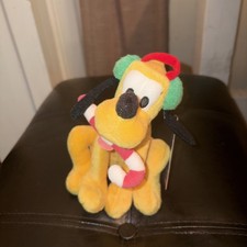 Disney Store Pluto Mickey's Dog 11  Sitting Plush Stuffed Animal