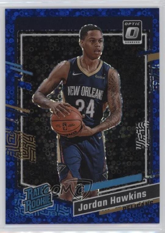 2023 Donruss Optic Rated Rookie Fast Break Blue Prizm 3/49 Jordan Hawkins 0m89