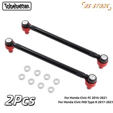 For 2017-2021 Honda Civic Fk8 Type R 2x Front Adjustable Sway Bar End Links Kit