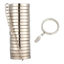 Cambria Designer Series Easy Glide Clip Rings Metal Rings w Nylon Insert 18 Pack