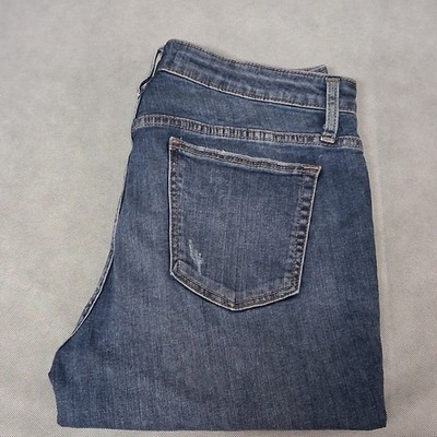 Silver Jeans Beau 29x31 Boyfriend Medium Washed Distressed Denim Mid Rise