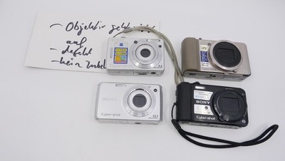 Sony Cyber-shot DSC-W55 DSC-W220 DSC-HX7V DSC-HX9V Digitalkamera Defekt Bastler