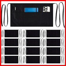Professional 12 Pack Black Waist Aprons for Restaurants - Multi-Use Durable
