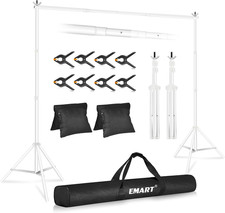 Backdrop Stand 10X7Ft Wxh Photo Studio Adjustable Background Stand Support Kit