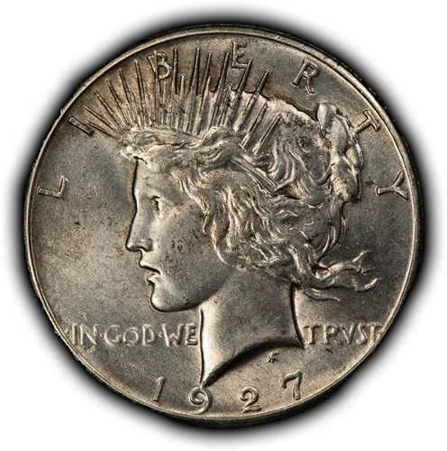 1927 $1 Silver Peace Dollar - Strong Luster - UNC - SKU-D7543