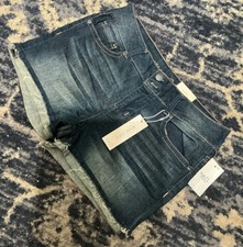 Rue 21 Mid Rise Shortie Denim Jeans Summer Cotton Stretch Shorts size 9/10