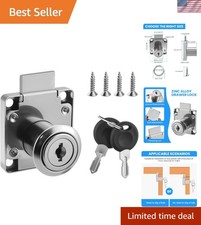 Durable Alloy Steel Drawer Lock with Rust-Resistant Finish Installation Kit