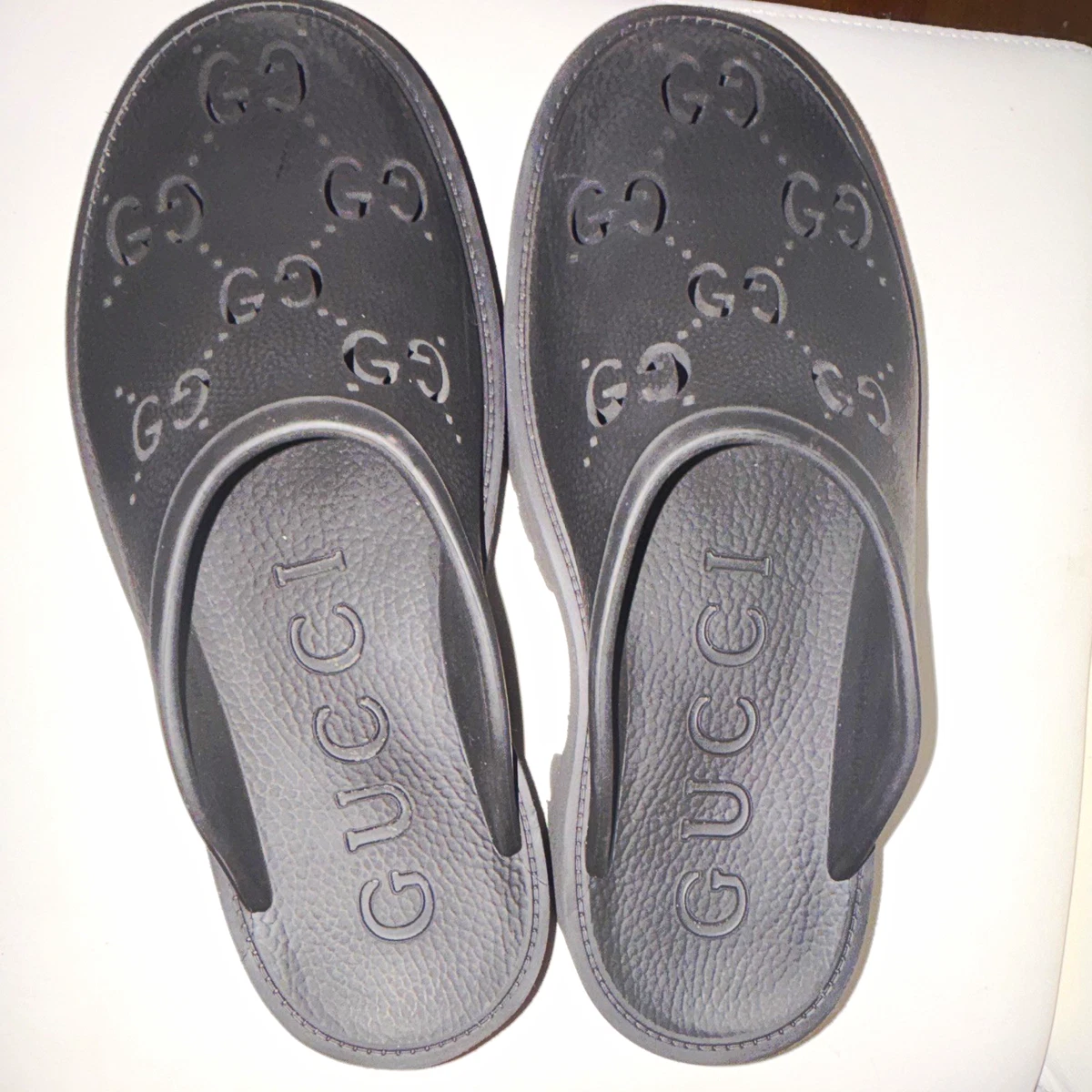 Gucci Gray Sandals for Men for sale | eBay display picture 2