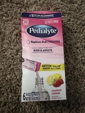 Pedialyte Electrolyte Powder Packets, Strawberry Lemonade, 6 ct - Kids or Adults