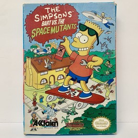 The Simpsons : Bart Vs. The Space Mutants - Nintendo NES - Complete CIB Boxed