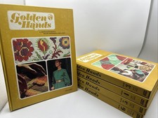 Vintage 1973 GOLDEN HANDS Knitting Dressmaking Needlecraft Books Vol 1, 3-6