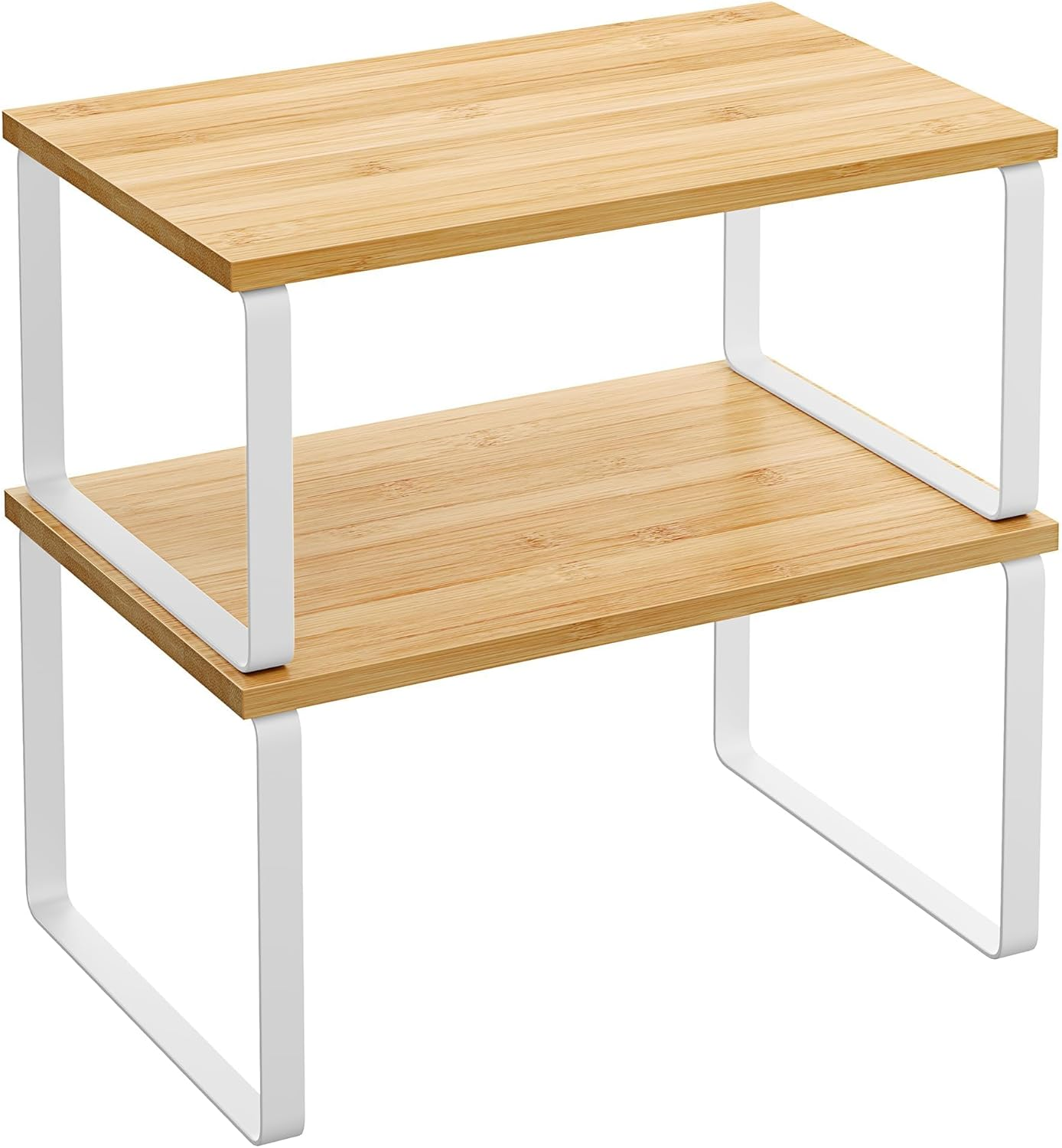 Cabinet Organizer Shelf, Set of 2 Kitchen Counter Shelves, Kitchen Storage, Spic