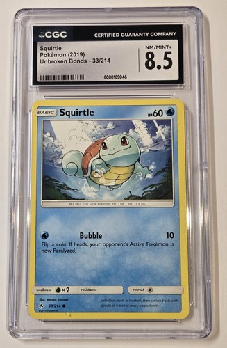 Squirtle graded CGC 8.5 for sale on eBay