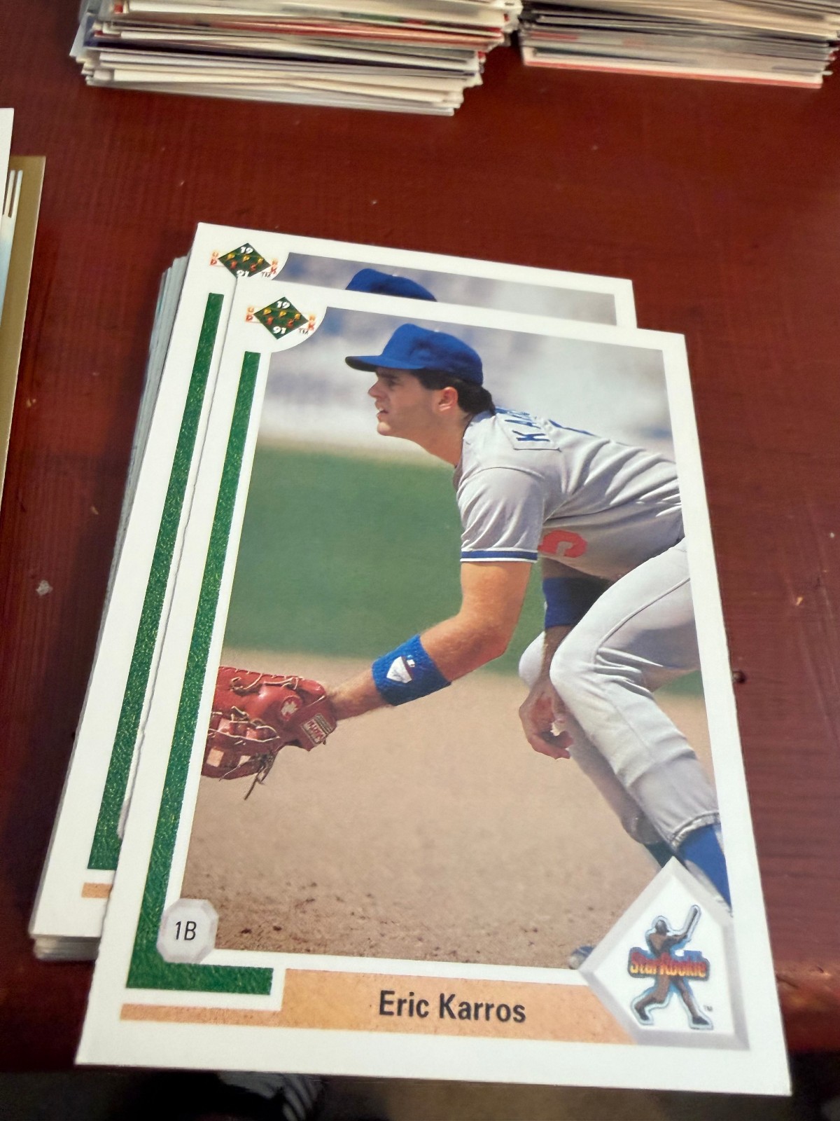 1991 Upper Deck Star Rookie Eric Karros RC #24 Los Angeles Dodgers