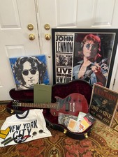 Rare John Lennon Gibson Custom Shop Guitar Complete Set
